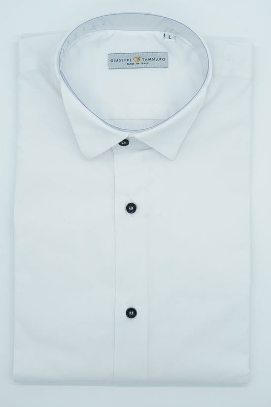 Camicia collo diplomatico bianca