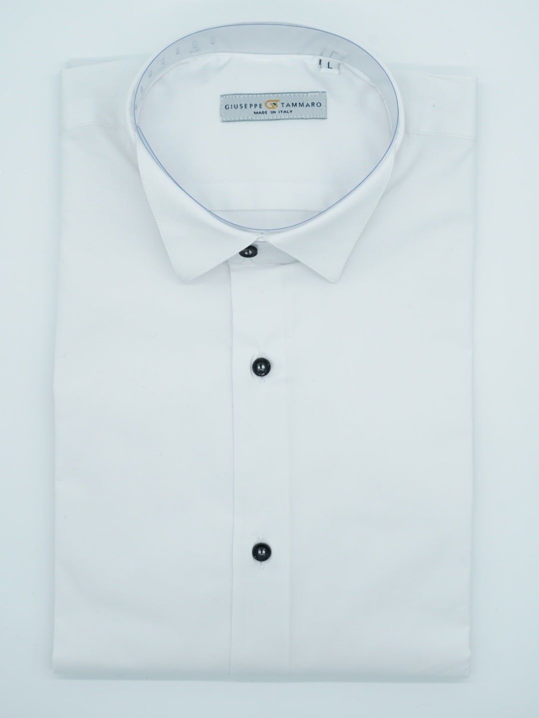 Camicia collo diplomatico bianca