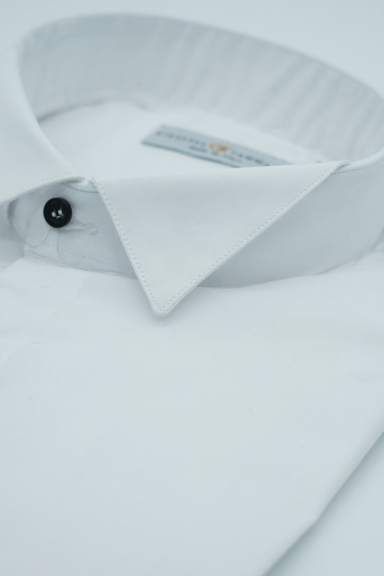 Camicia collo diplomatico bianca