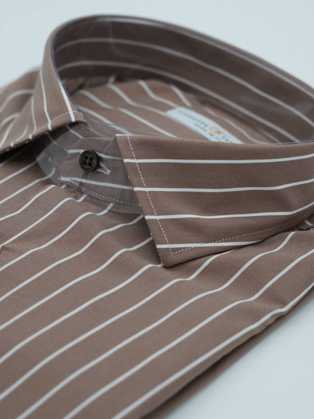 Camicia collo francese righe biscotto