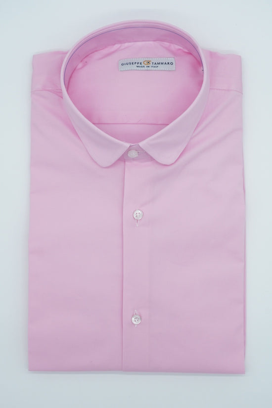 Camicia collo club rosa