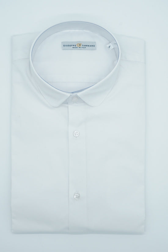 Camicia collo club bianca