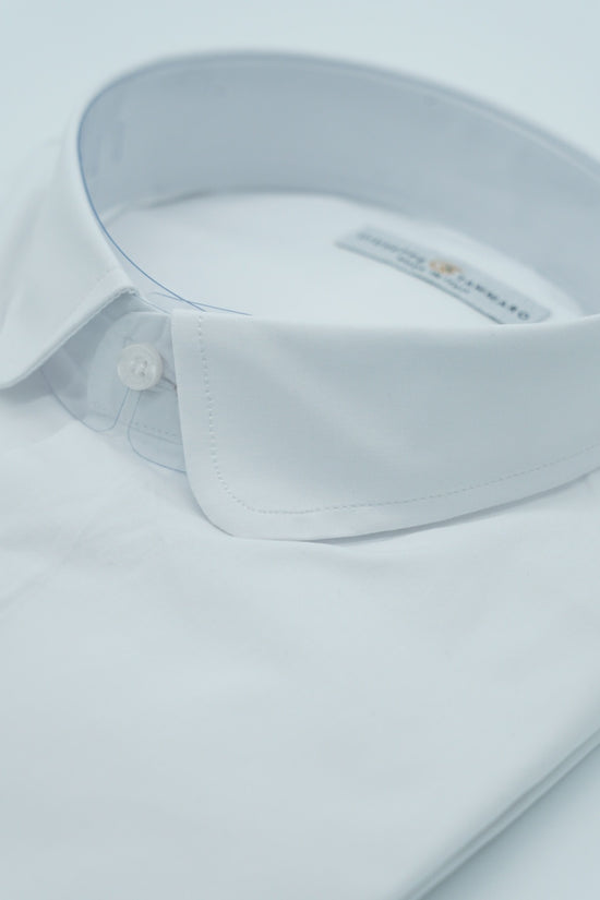 Camicia collo club bianca