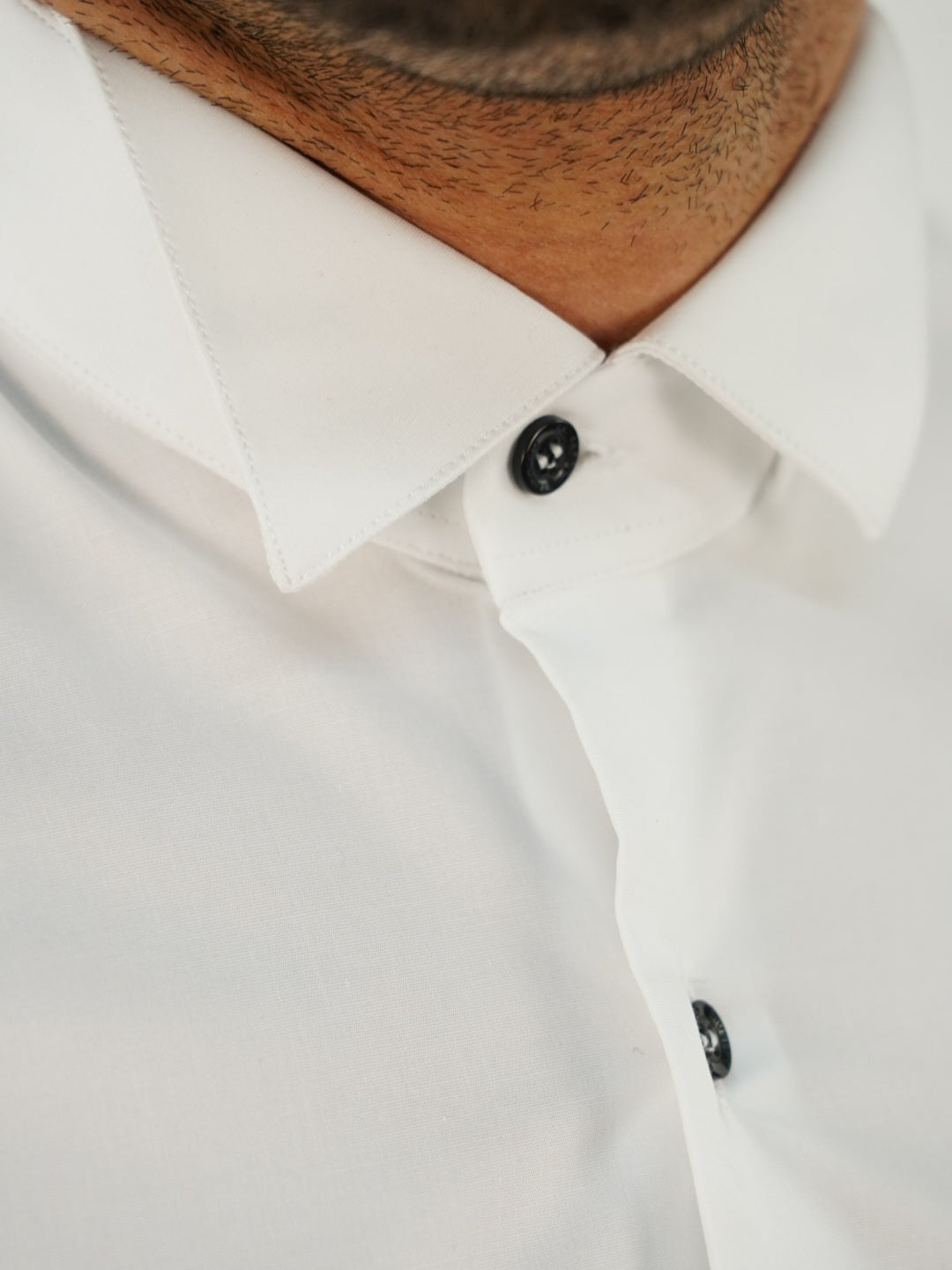 Camicia collo diplomatico bianca