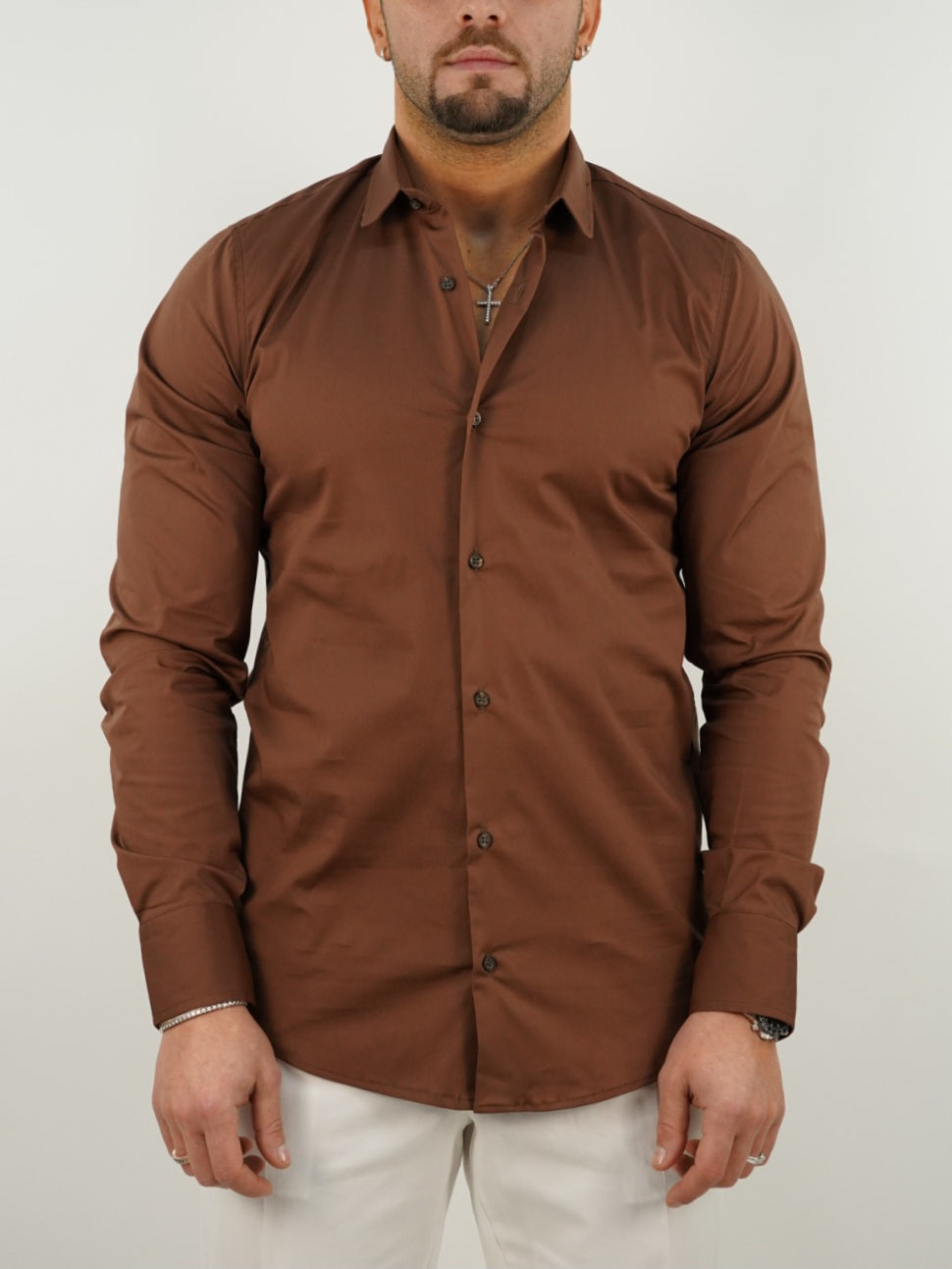 Camicia collo club sigaro