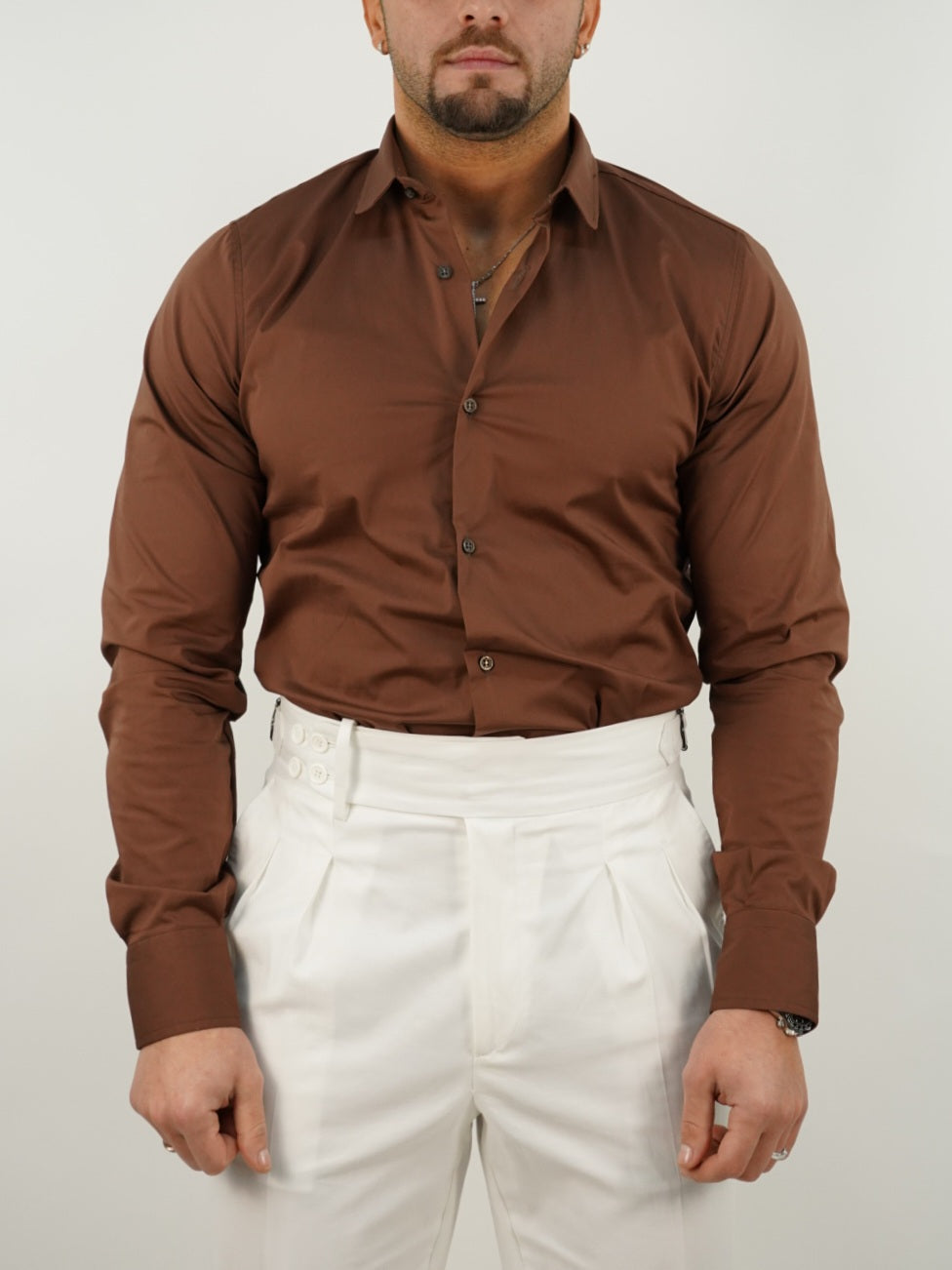 Camicia collo club sigaro