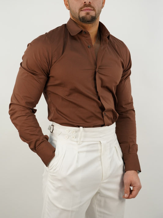 Camicia collo club sigaro