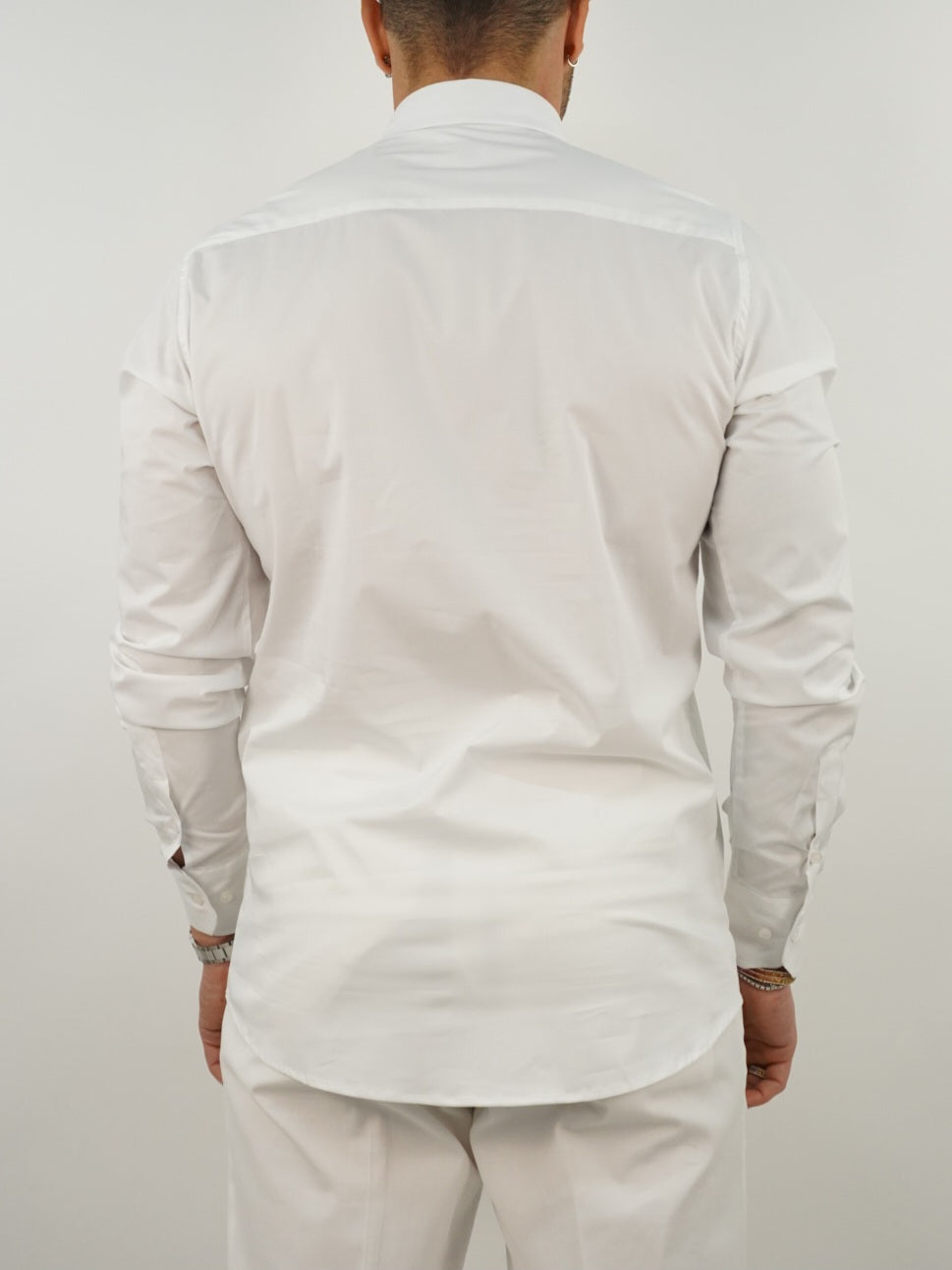 Camicia collo club bianca