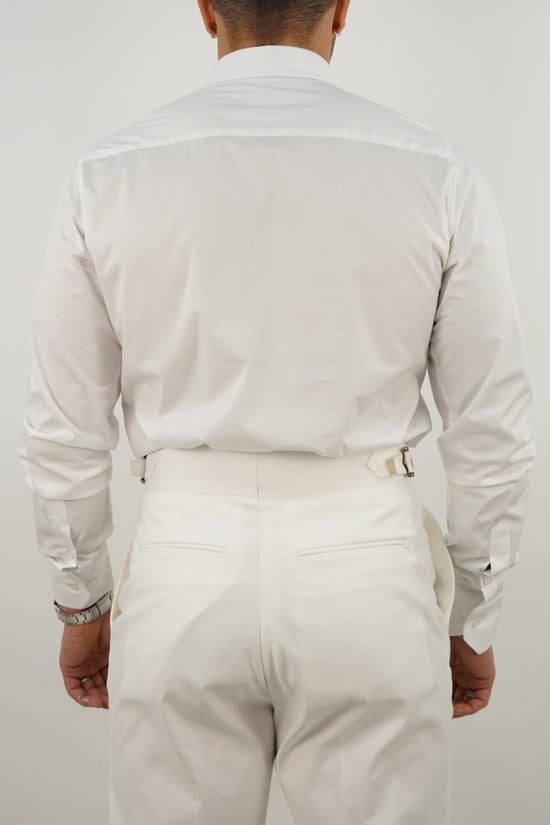 Camicia collo club bianca