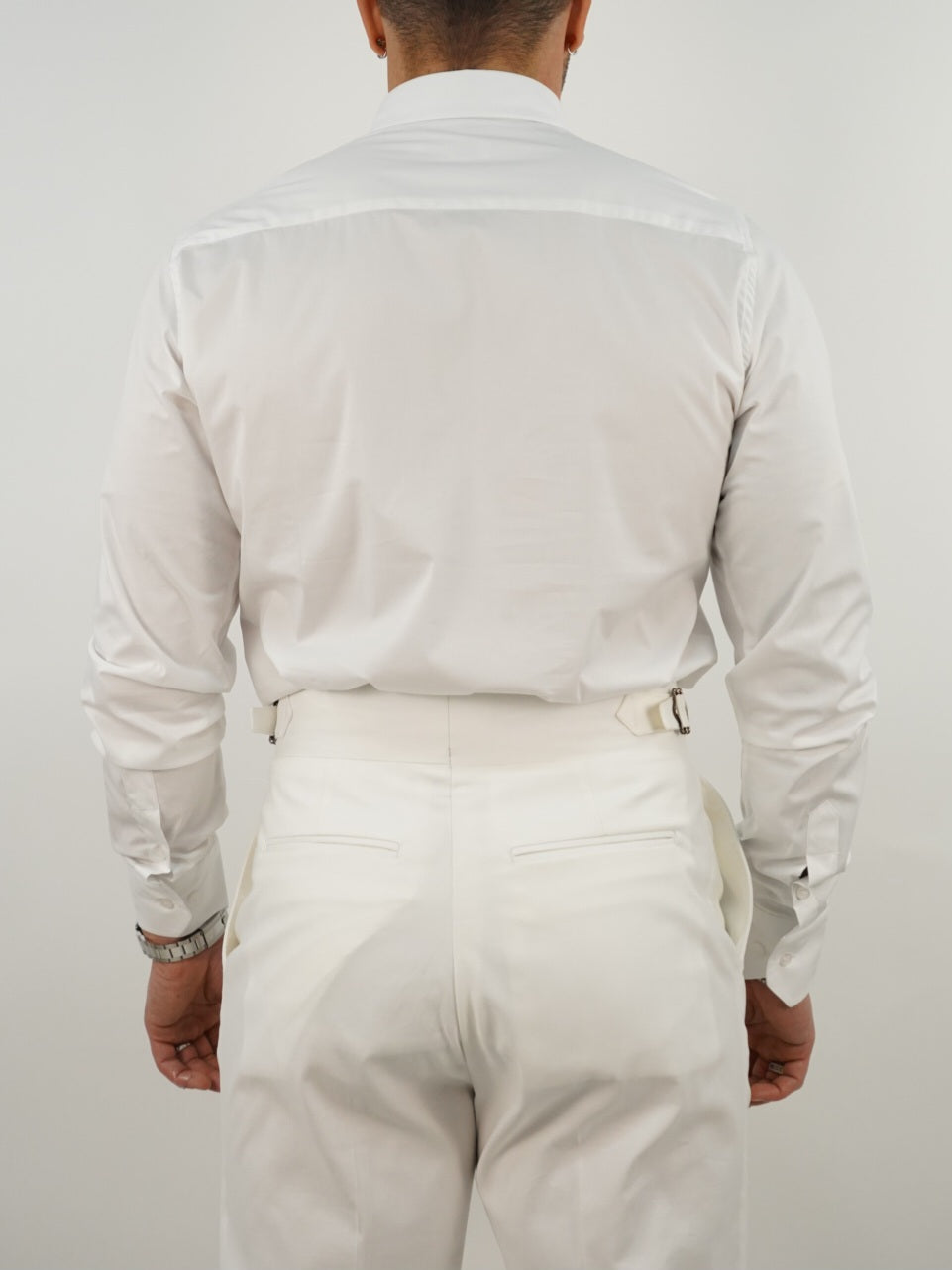 Camicia collo club bianca