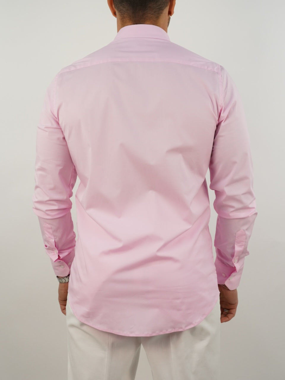 Camicia collo club rosa
