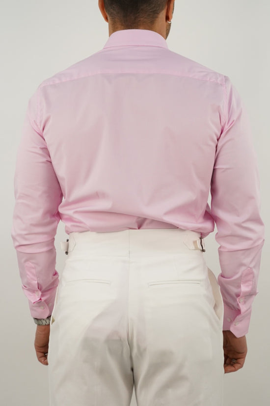 Camicia collo club rosa