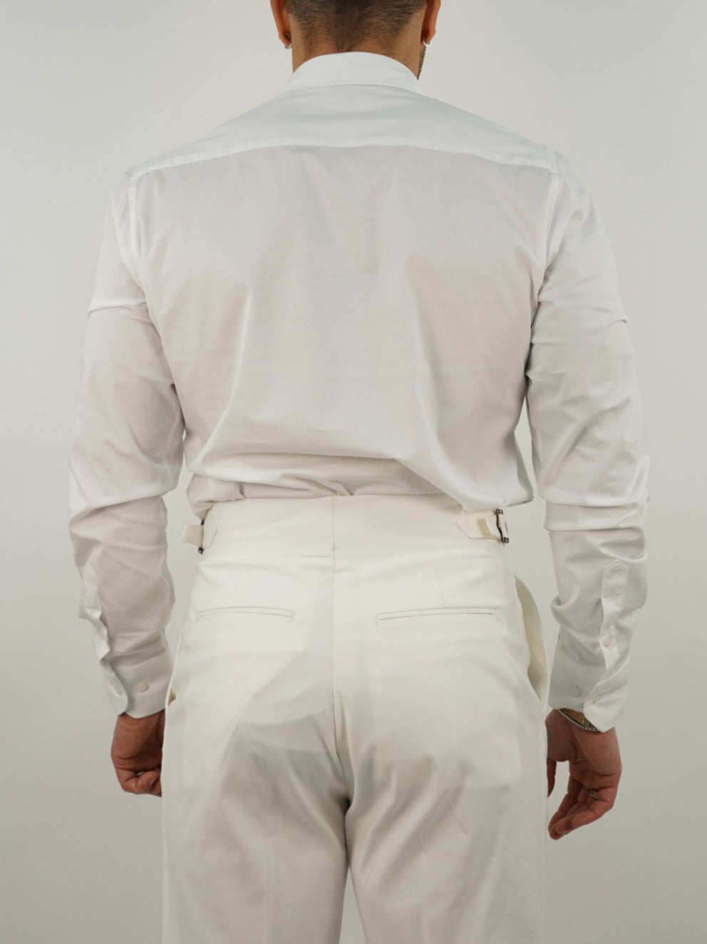 Camicia collo francese bianca