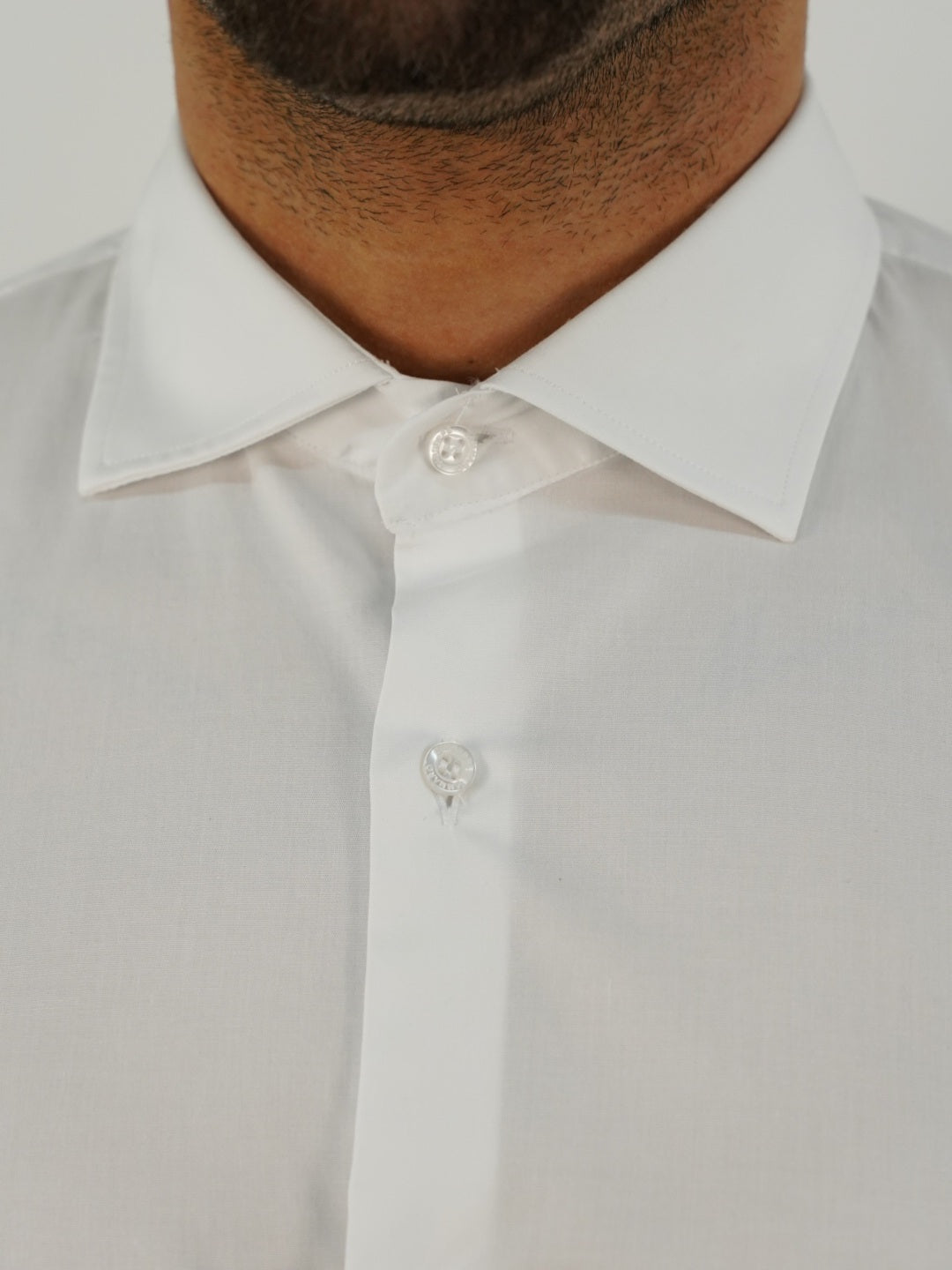 Camicia collo francese bianca