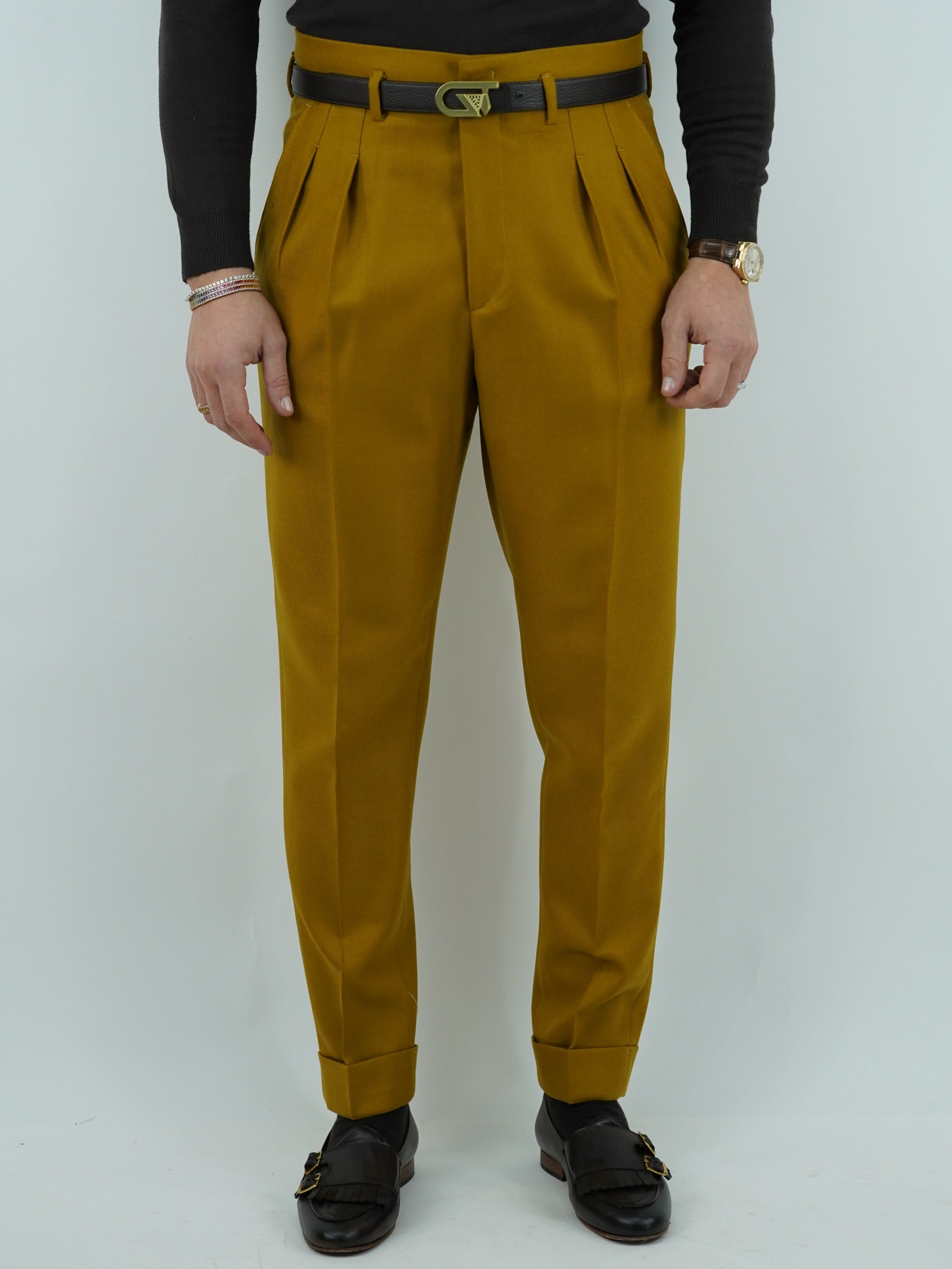 Gurkha senape diagonale con passanti