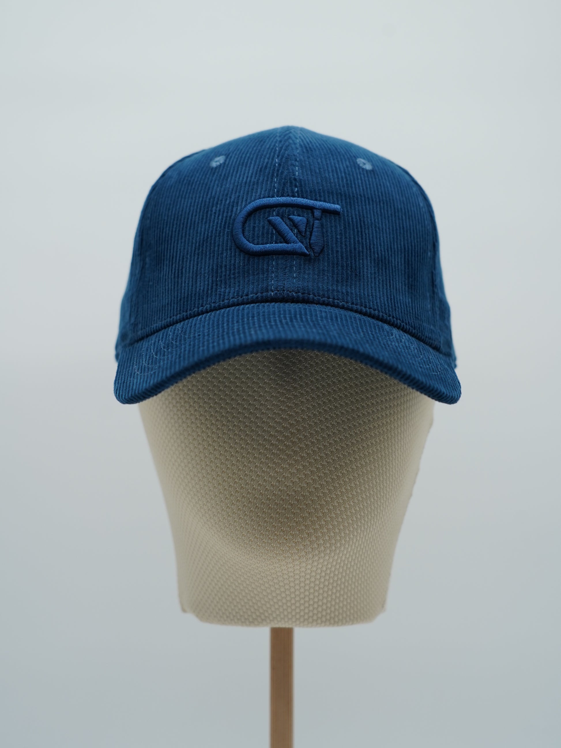 Cappello da baseball GT in velluto a coste blu