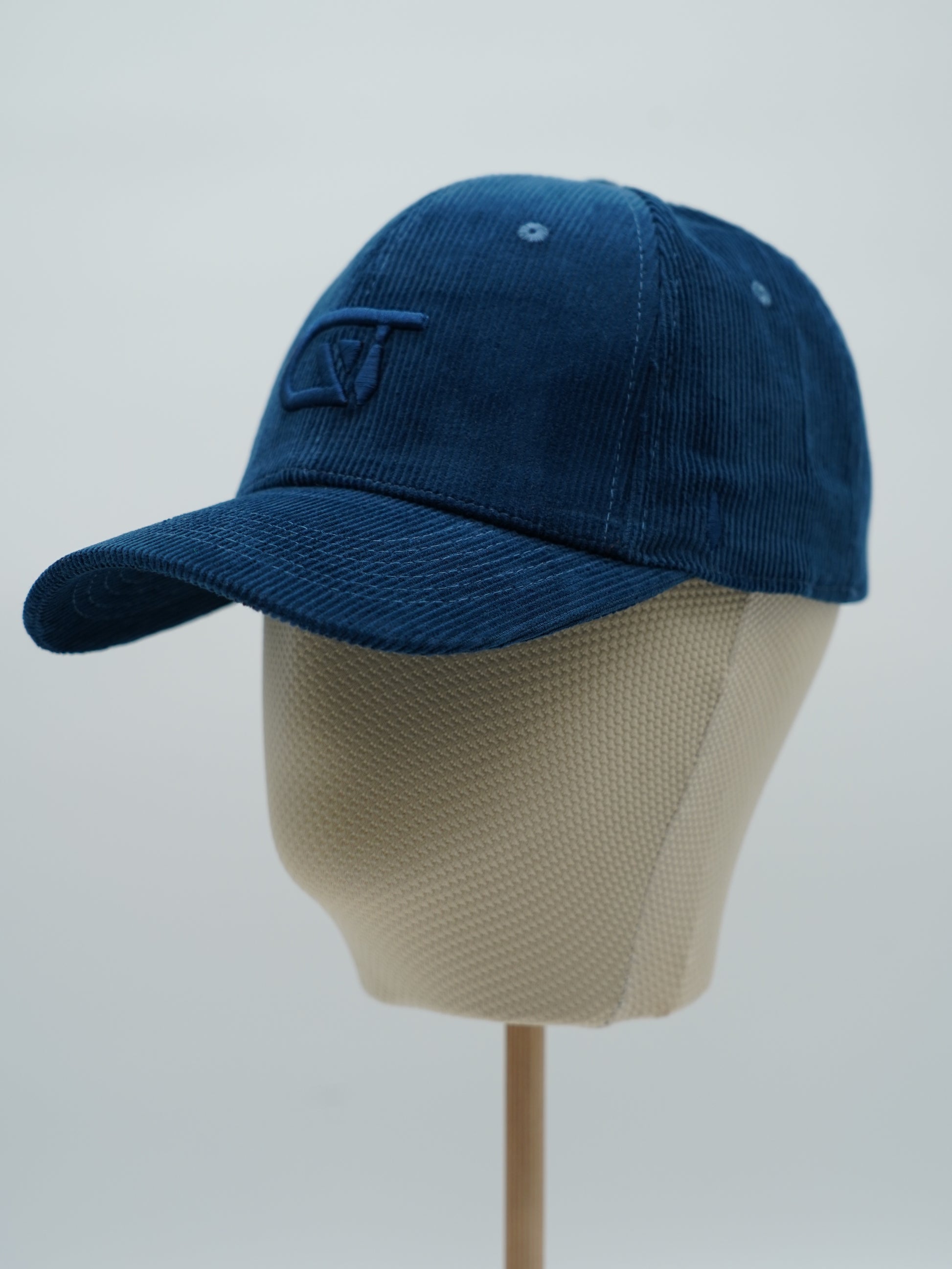 Cappello da baseball GT in velluto a coste blu
