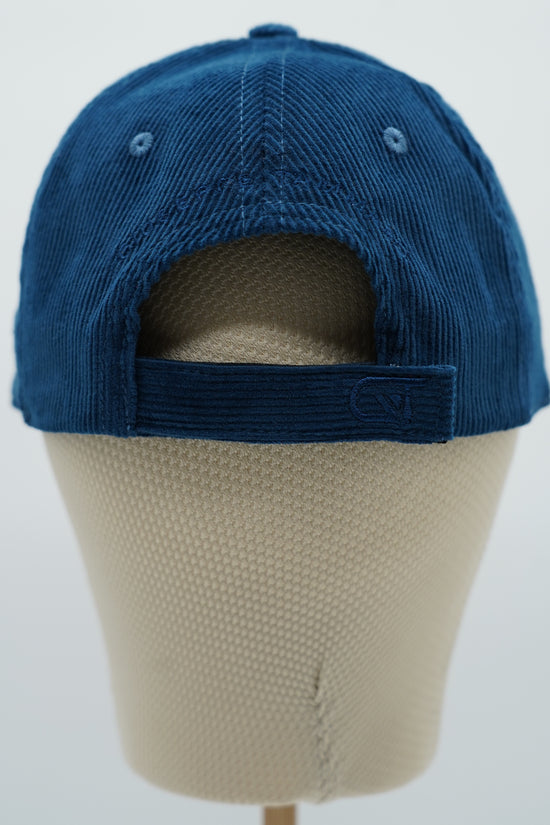 Cappello da baseball GT in velluto a coste blu