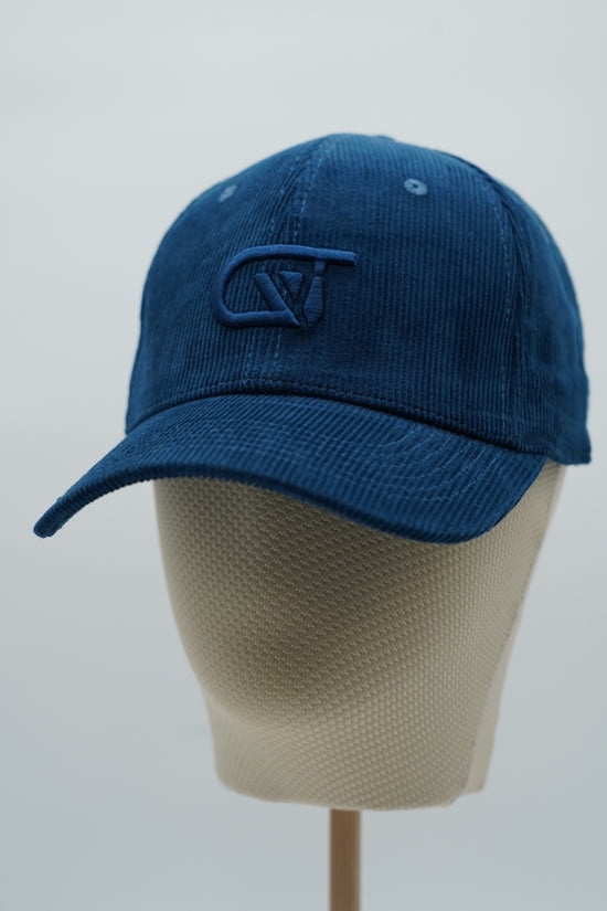 Cappello da baseball GT in velluto a coste blu