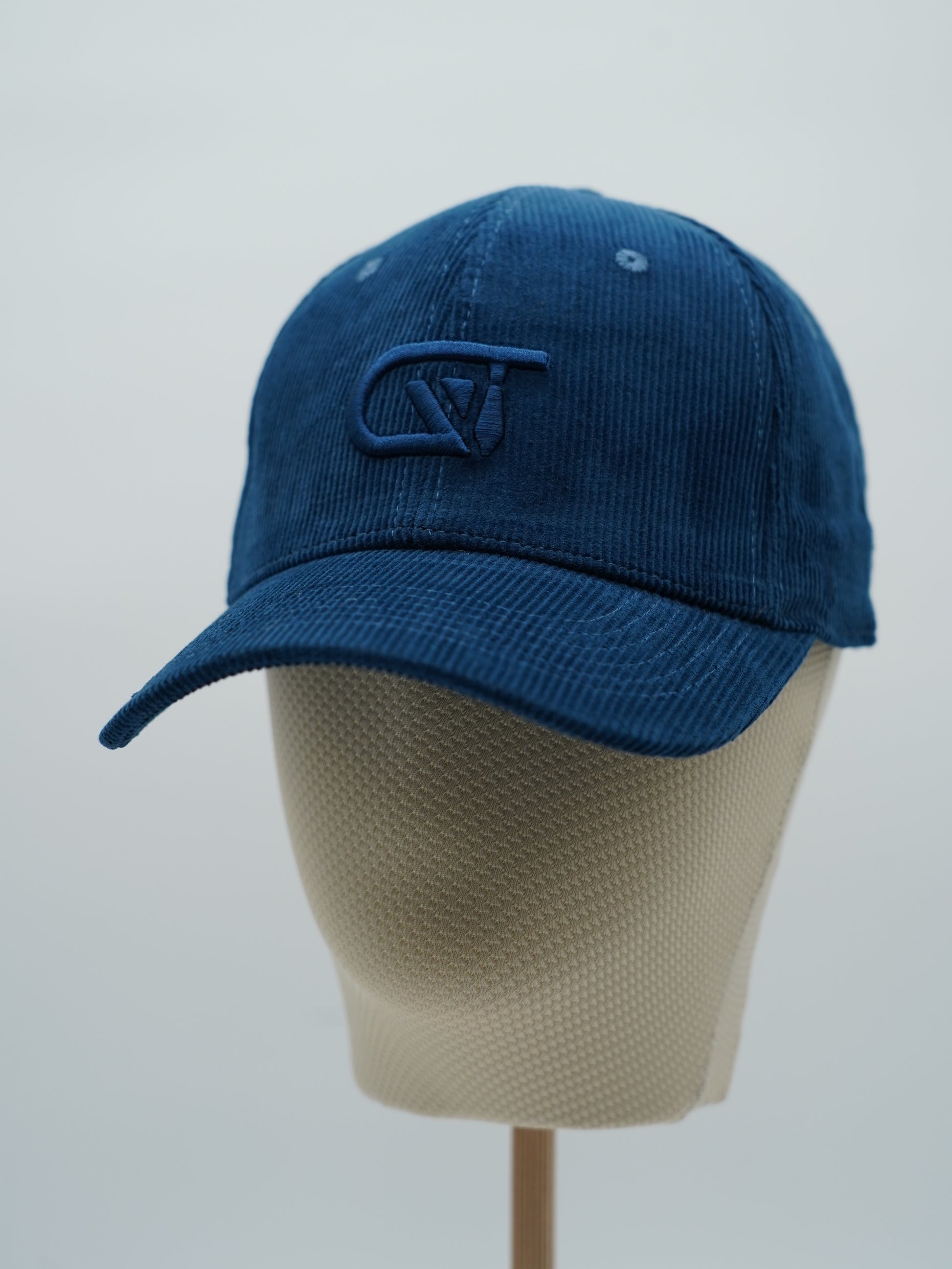 Cappello da baseball GT in velluto a coste blu