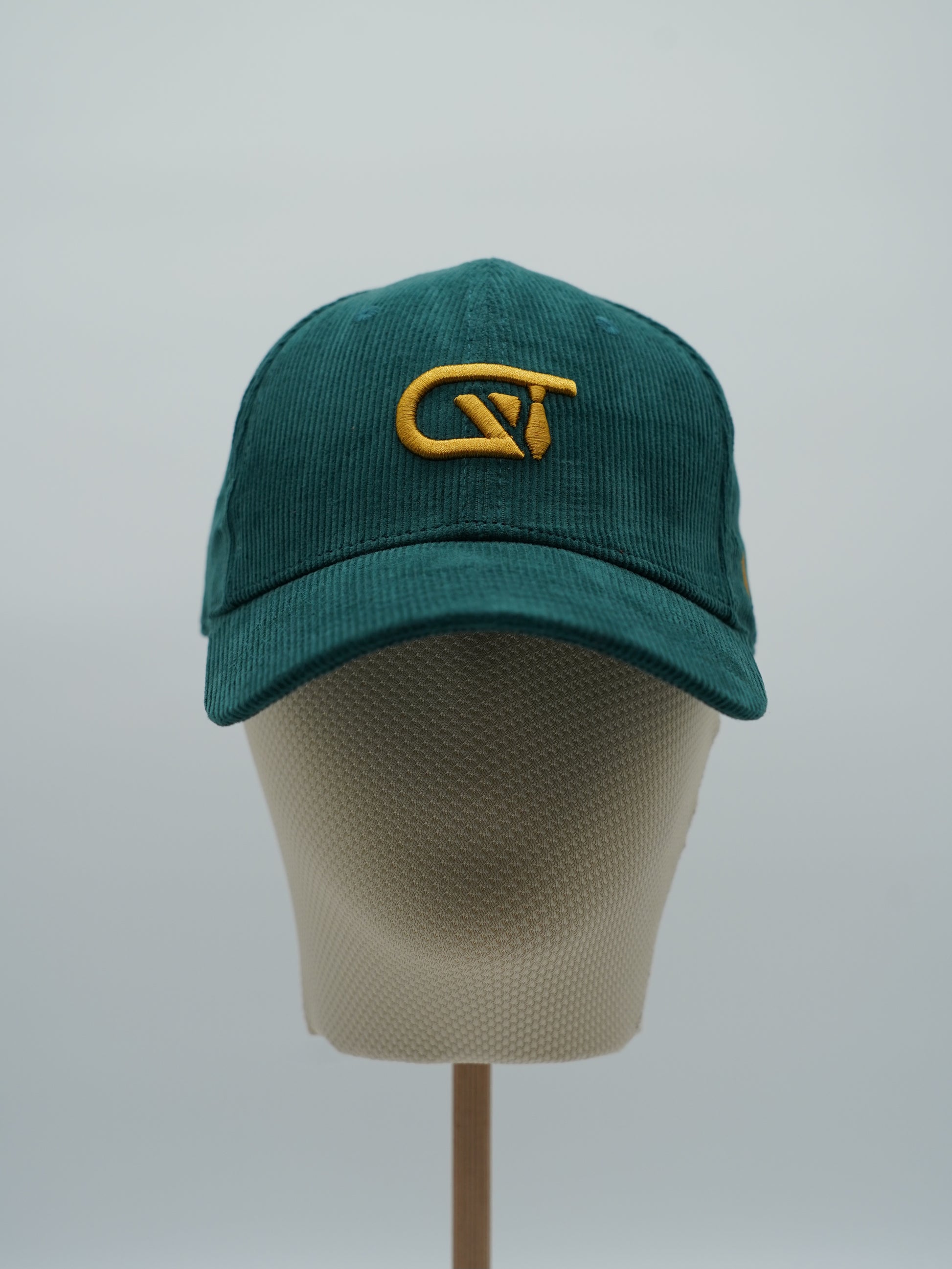 Cappello da baseball GT in velluto a coste verde