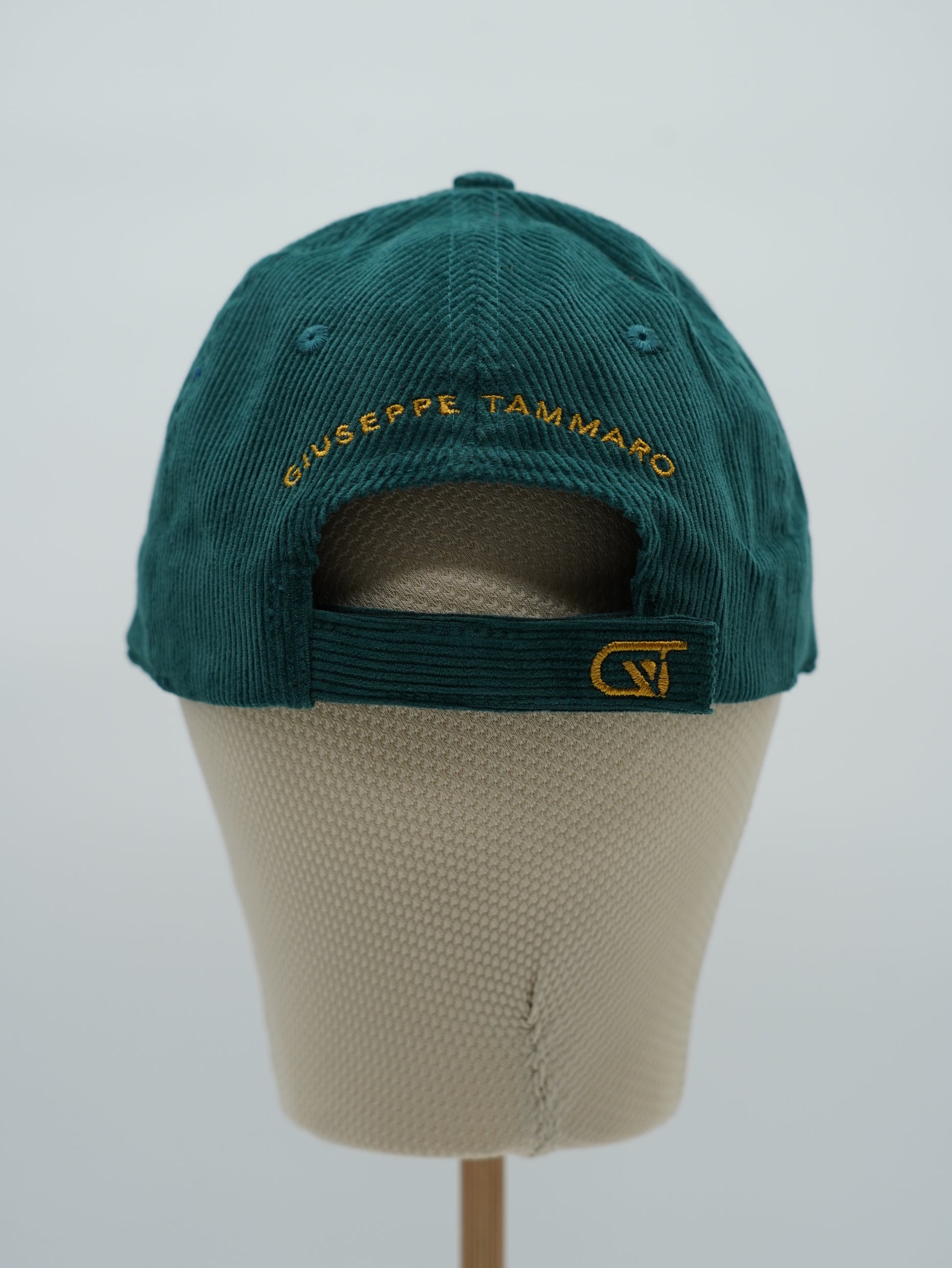 Cappello da baseball GT in velluto a coste verde