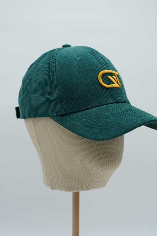 Cappello da baseball GT in velluto a coste verde