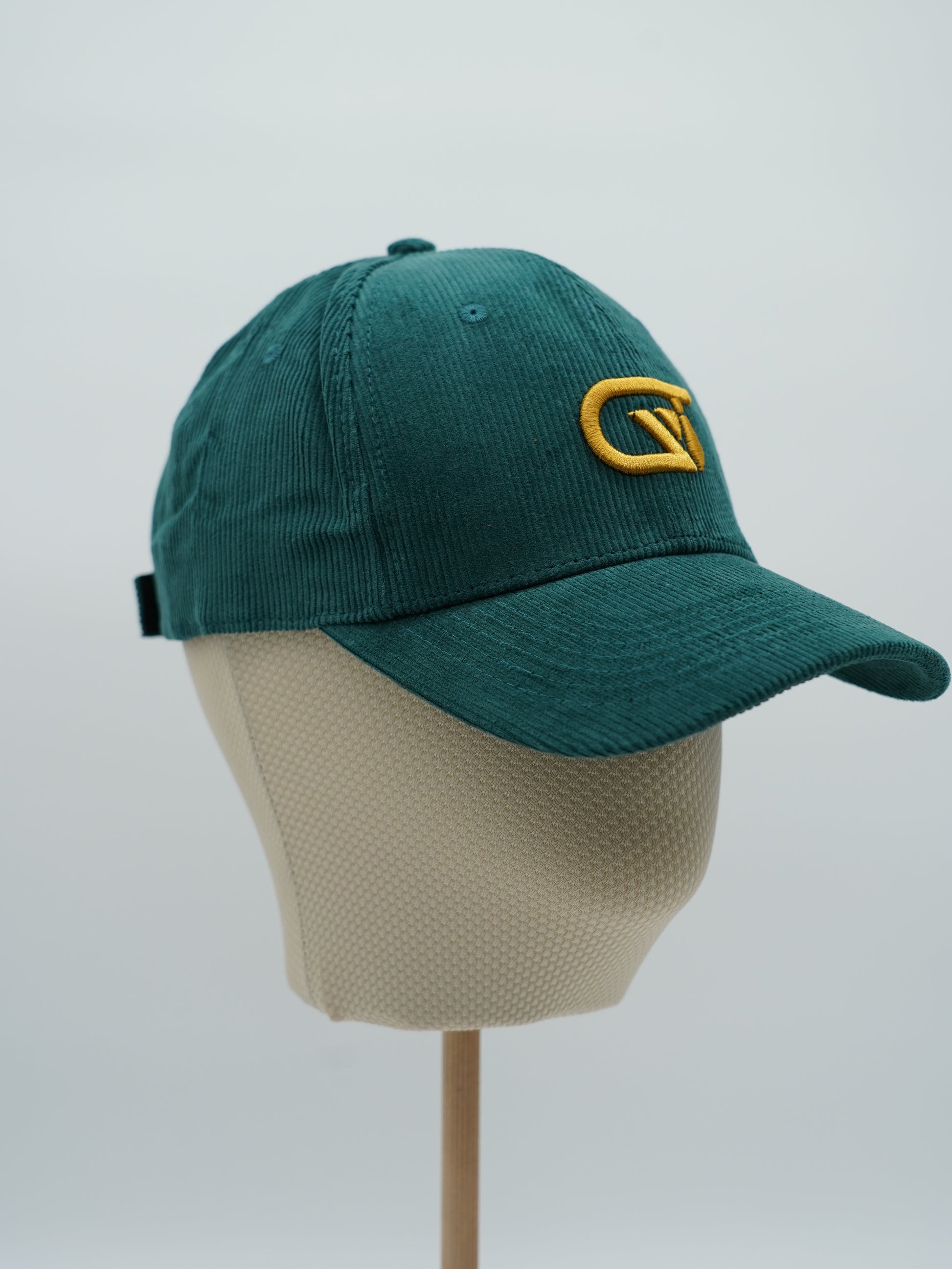 Cappello da baseball GT in velluto a coste verde