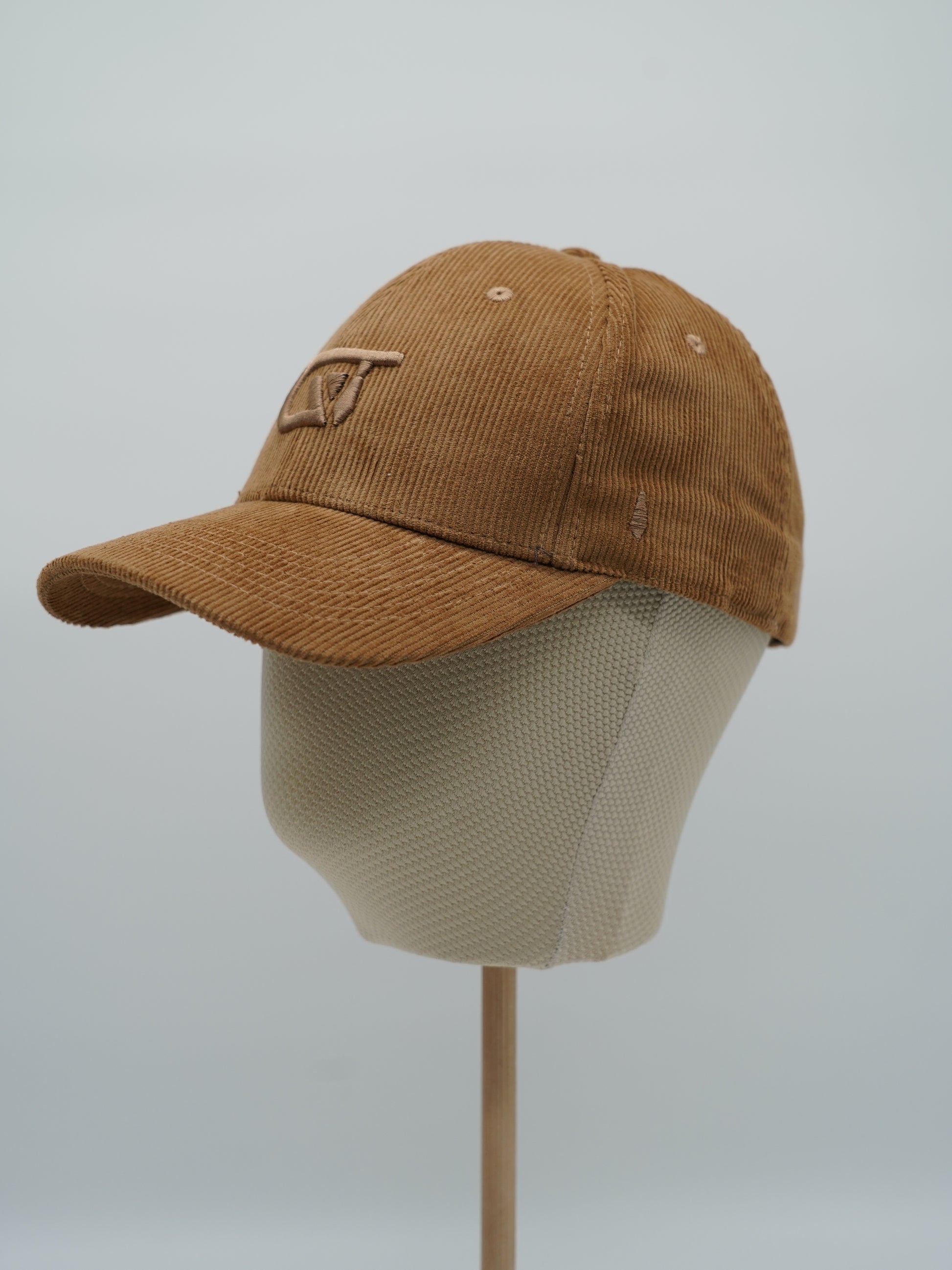 Cappello da baseball GT in velluto a coste cammello