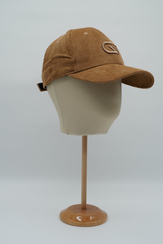 Cappello da baseball GT in velluto a coste cammello