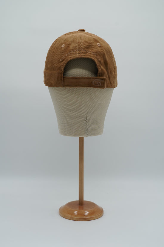 Cappello da baseball GT in velluto a coste cammello