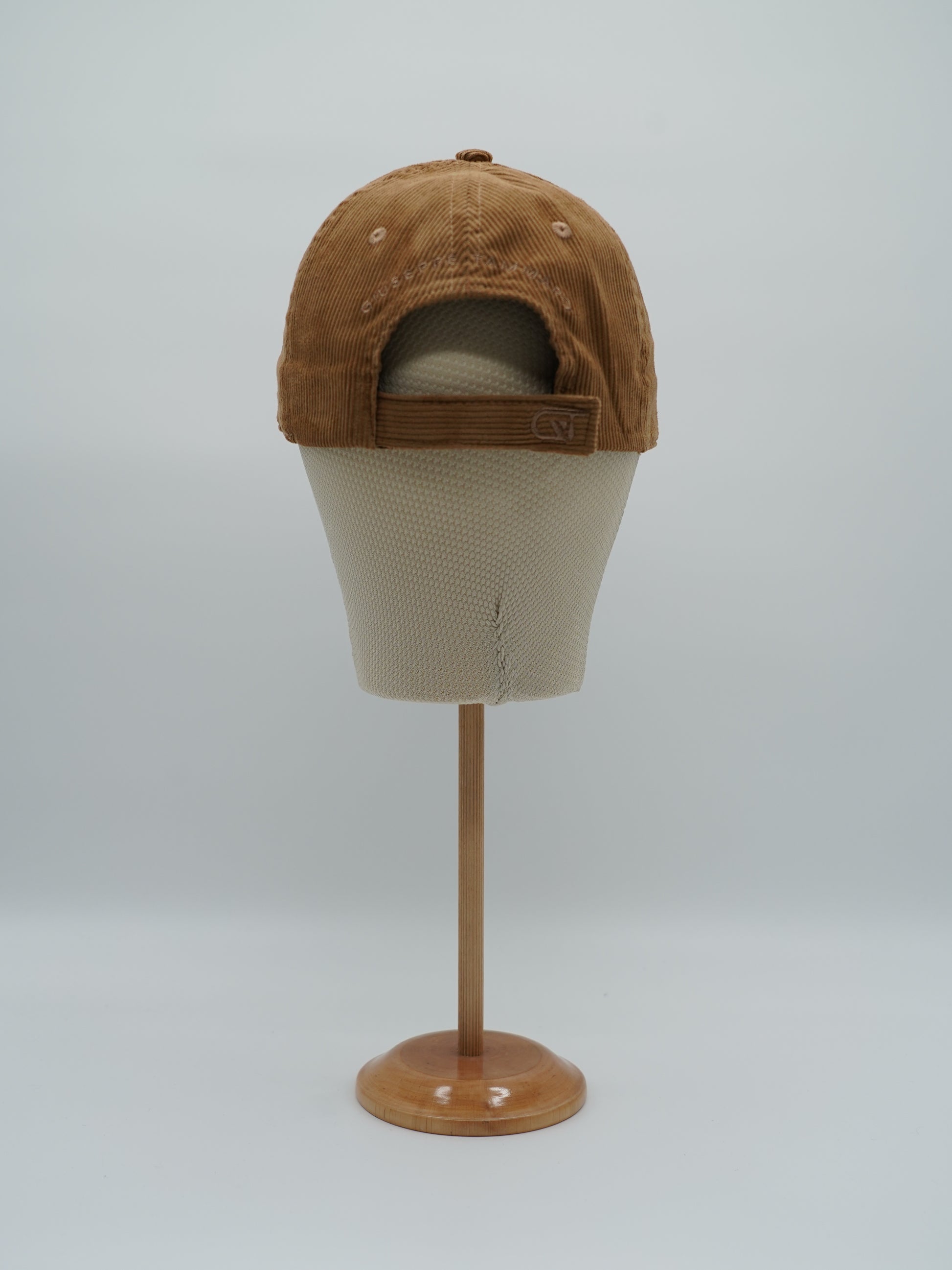 Cappello da baseball GT in velluto a coste cammello