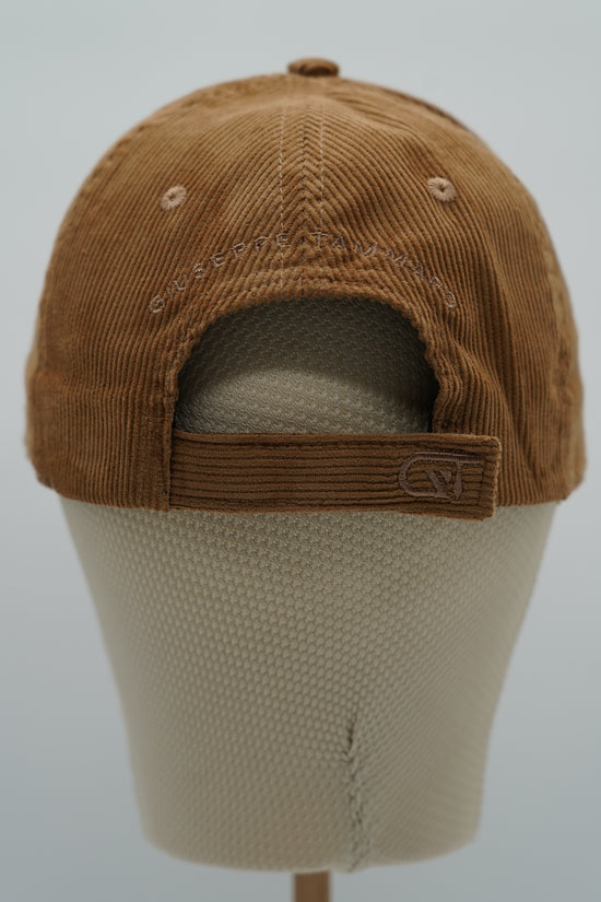 Cappello da baseball GT in velluto a coste cammello