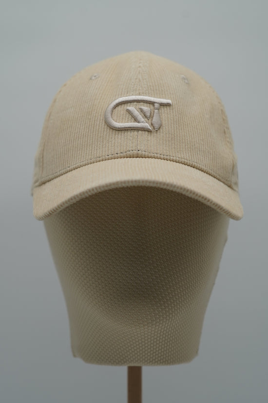 Cappello da baseball GT in velluto a coste beige