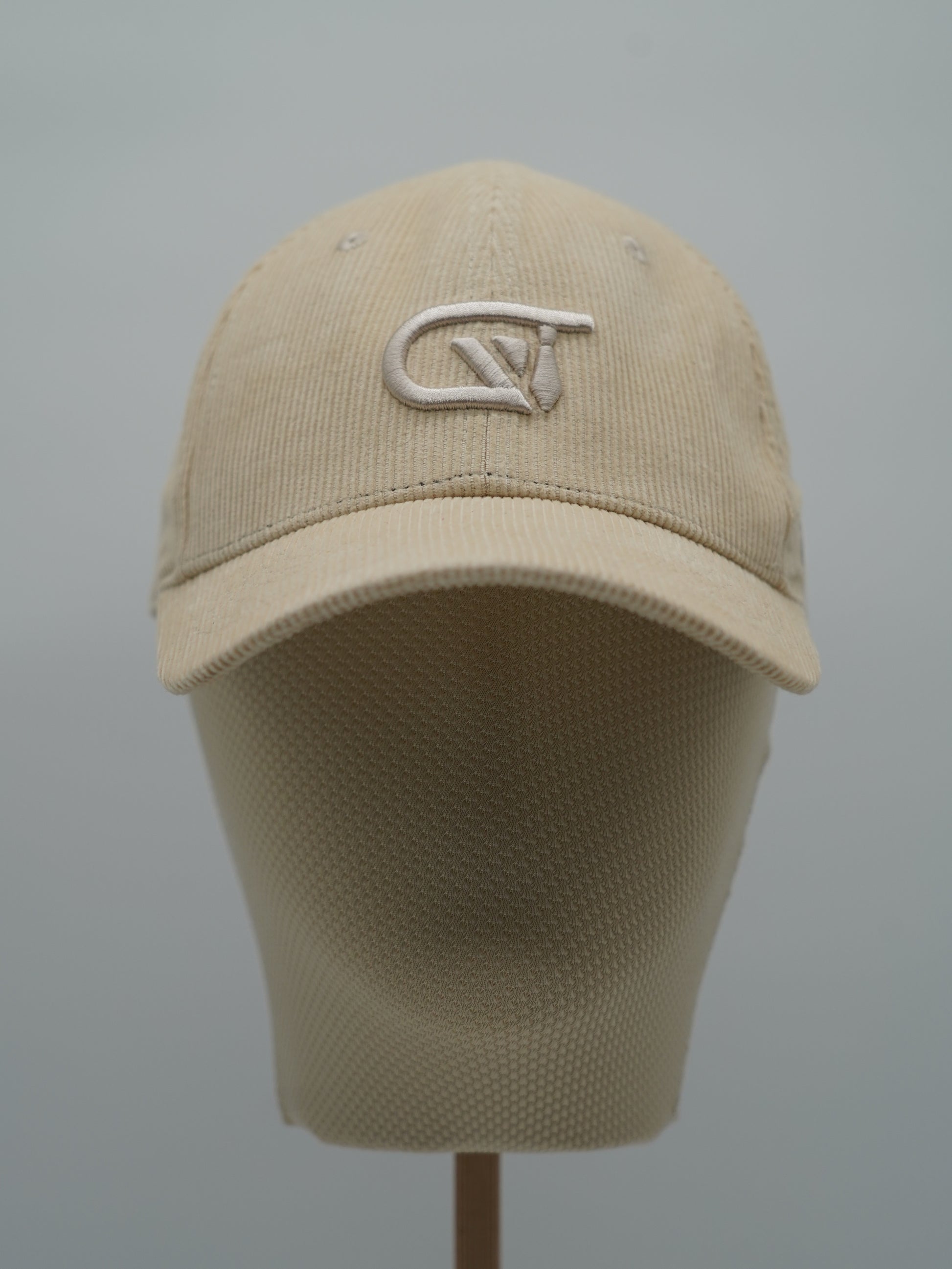 Cappello da baseball GT in velluto a coste beige