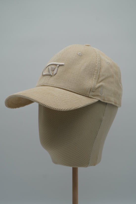 Cappello da baseball GT in velluto a coste beige
