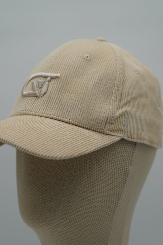 Cappello da baseball GT in velluto a coste beige