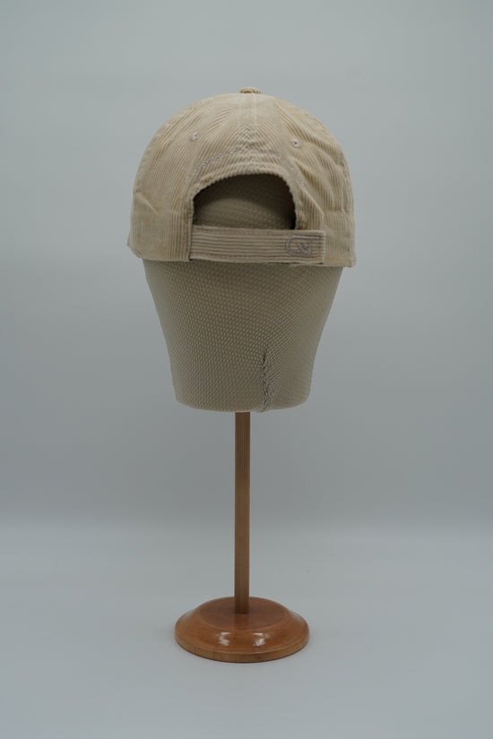 Cappello da baseball GT in velluto a coste beige