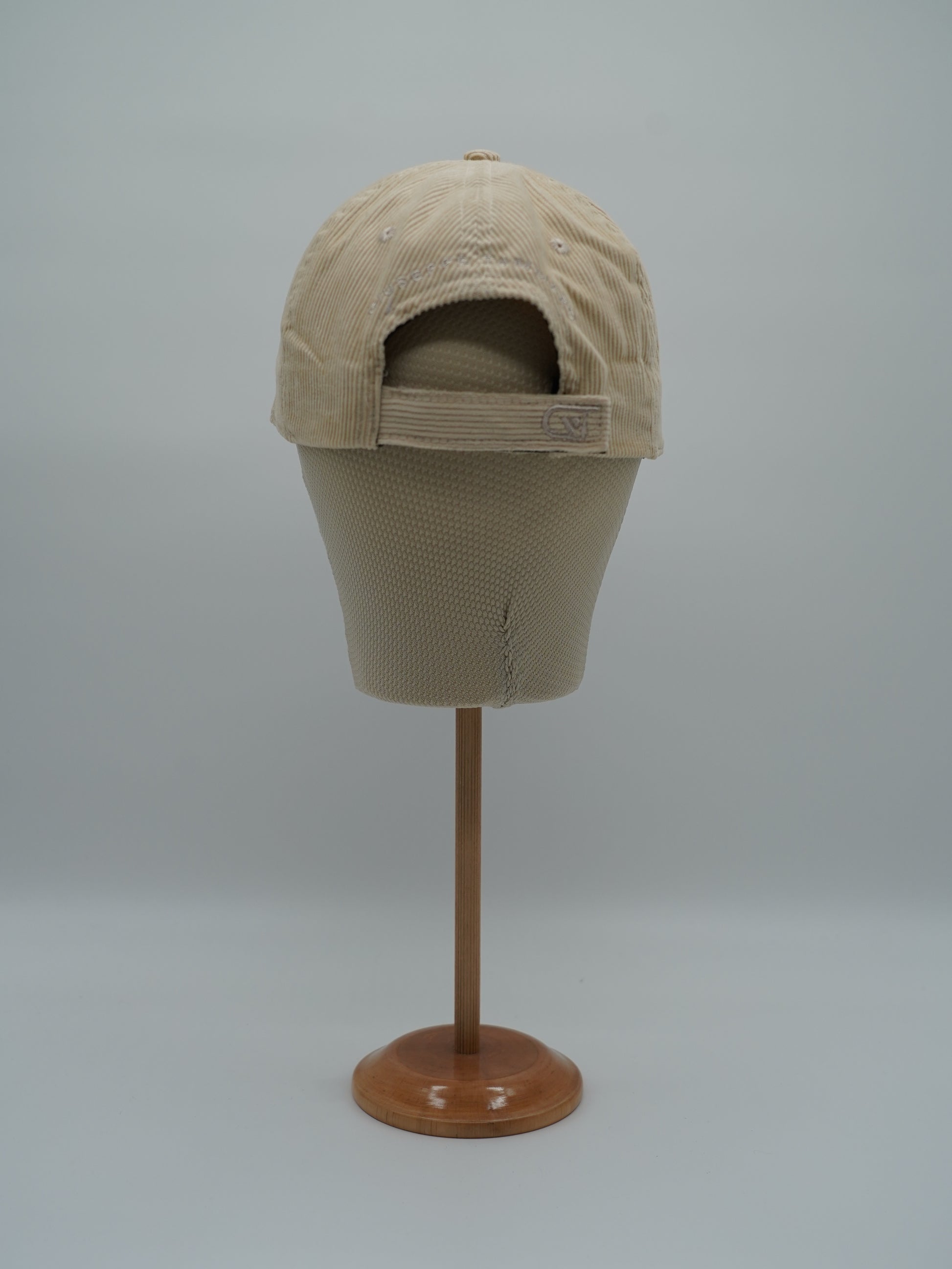 Cappello da baseball GT in velluto a coste beige