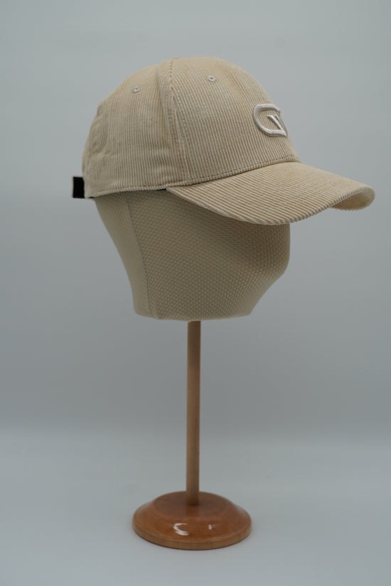 Cappello da baseball GT in velluto a coste beige