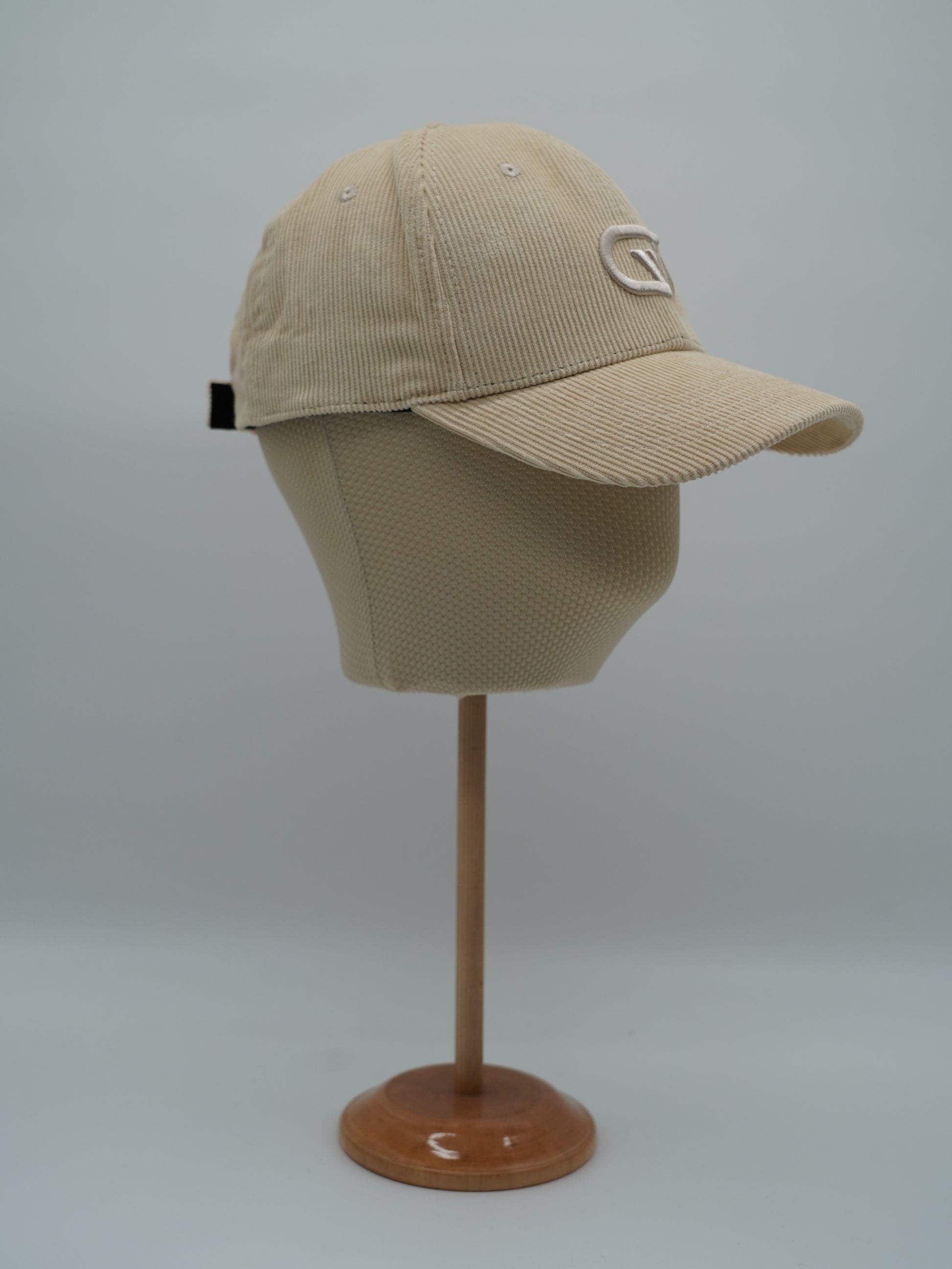 Cappello da baseball GT in velluto a coste beige