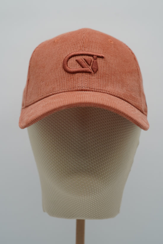 Cappello da baseball GT in velluto a coste salmone