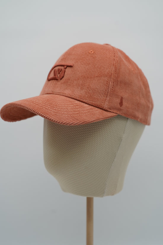 Cappello da baseball GT in velluto a coste salmone