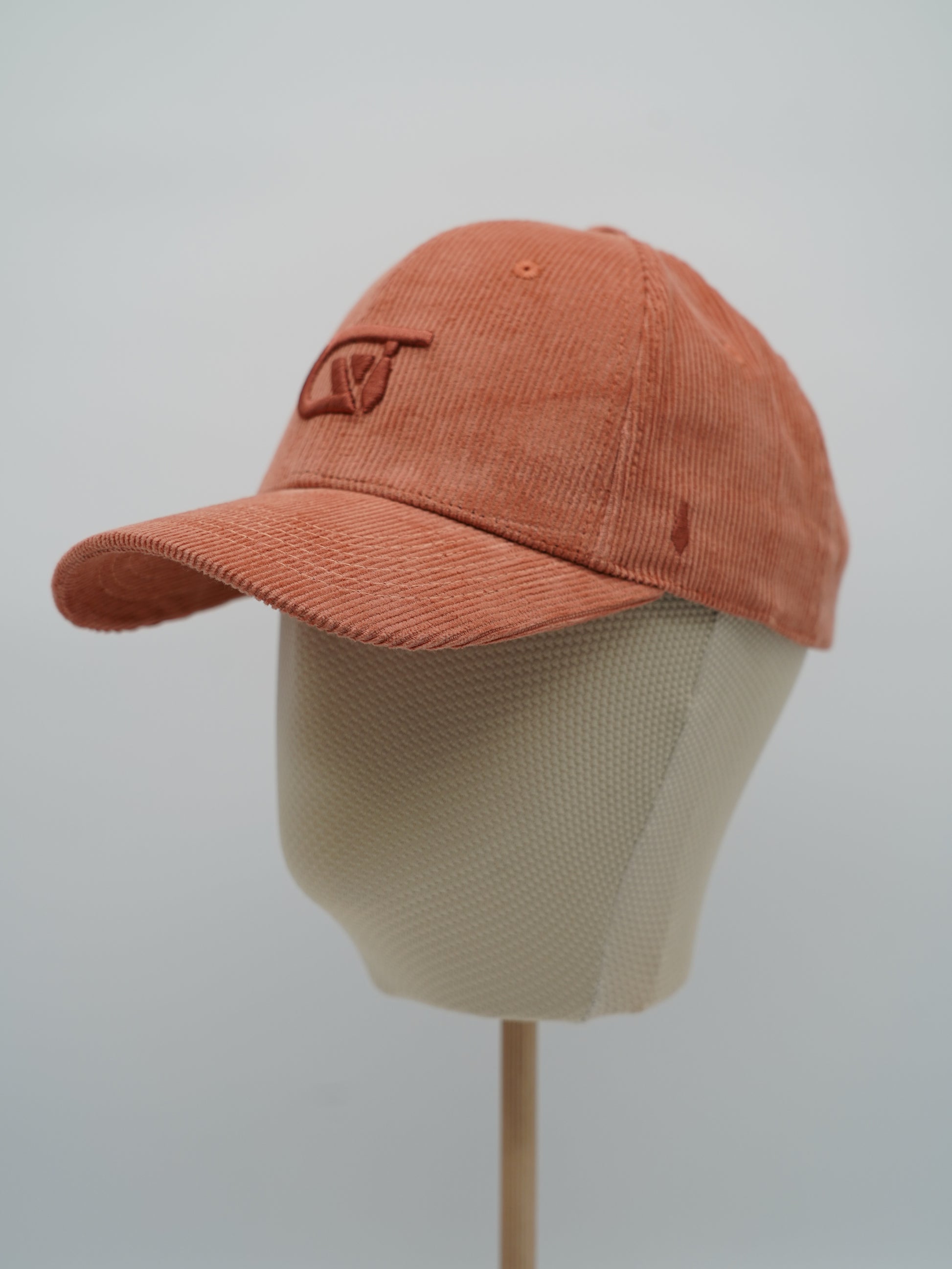 Cappello da baseball GT in velluto a coste salmone