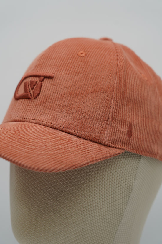 Cappello da baseball GT in velluto a coste salmone