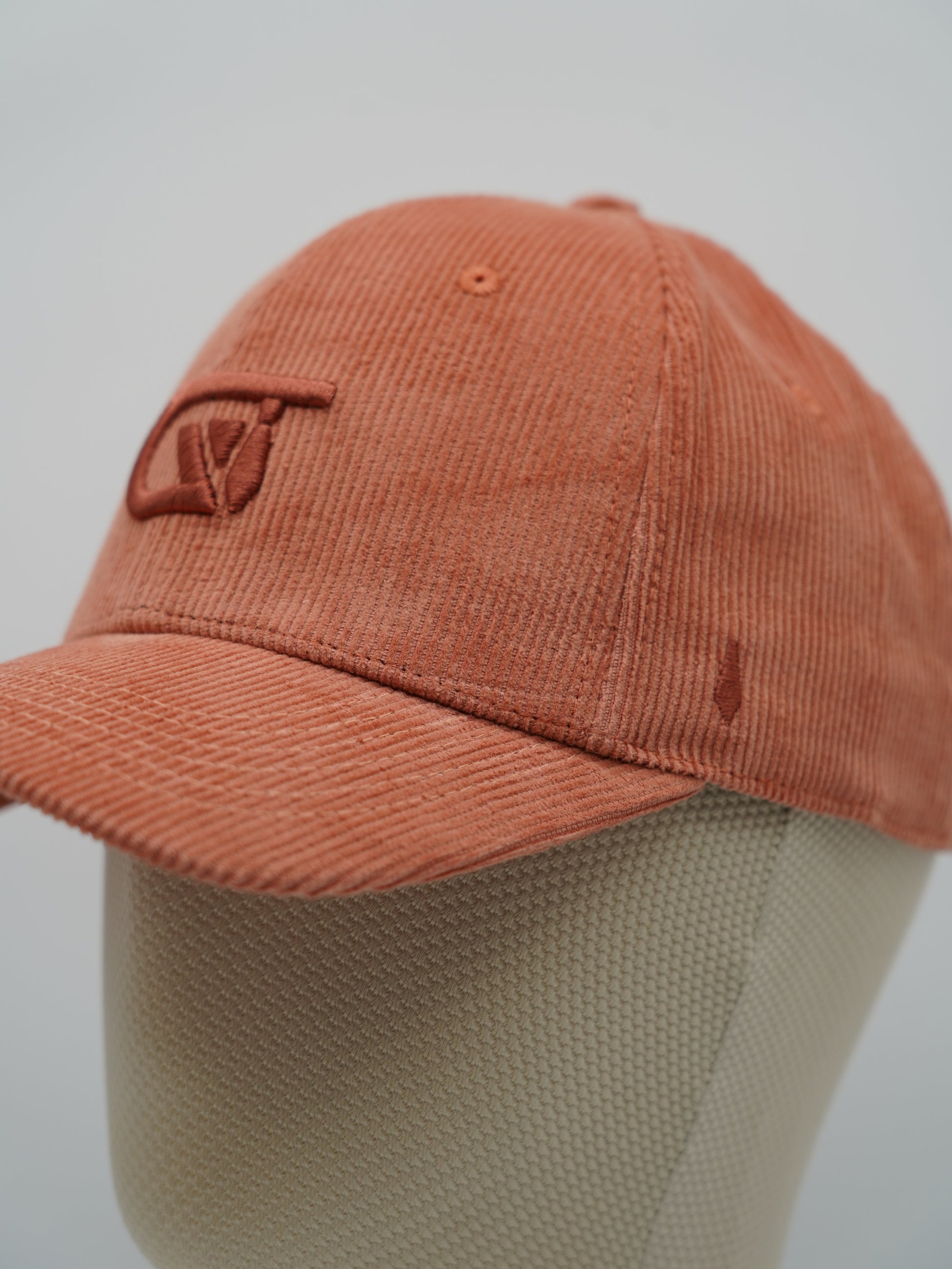 Cappello da baseball GT in velluto a coste salmone