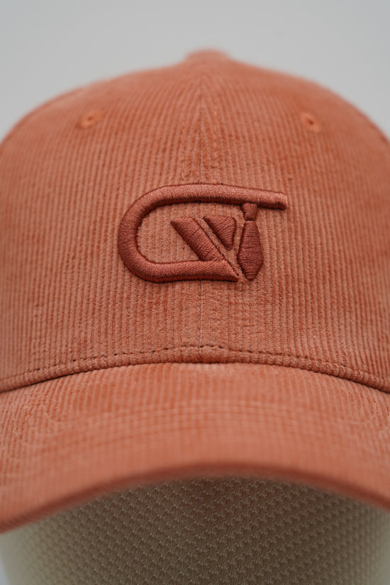 Cappello da baseball GT in velluto a coste salmone