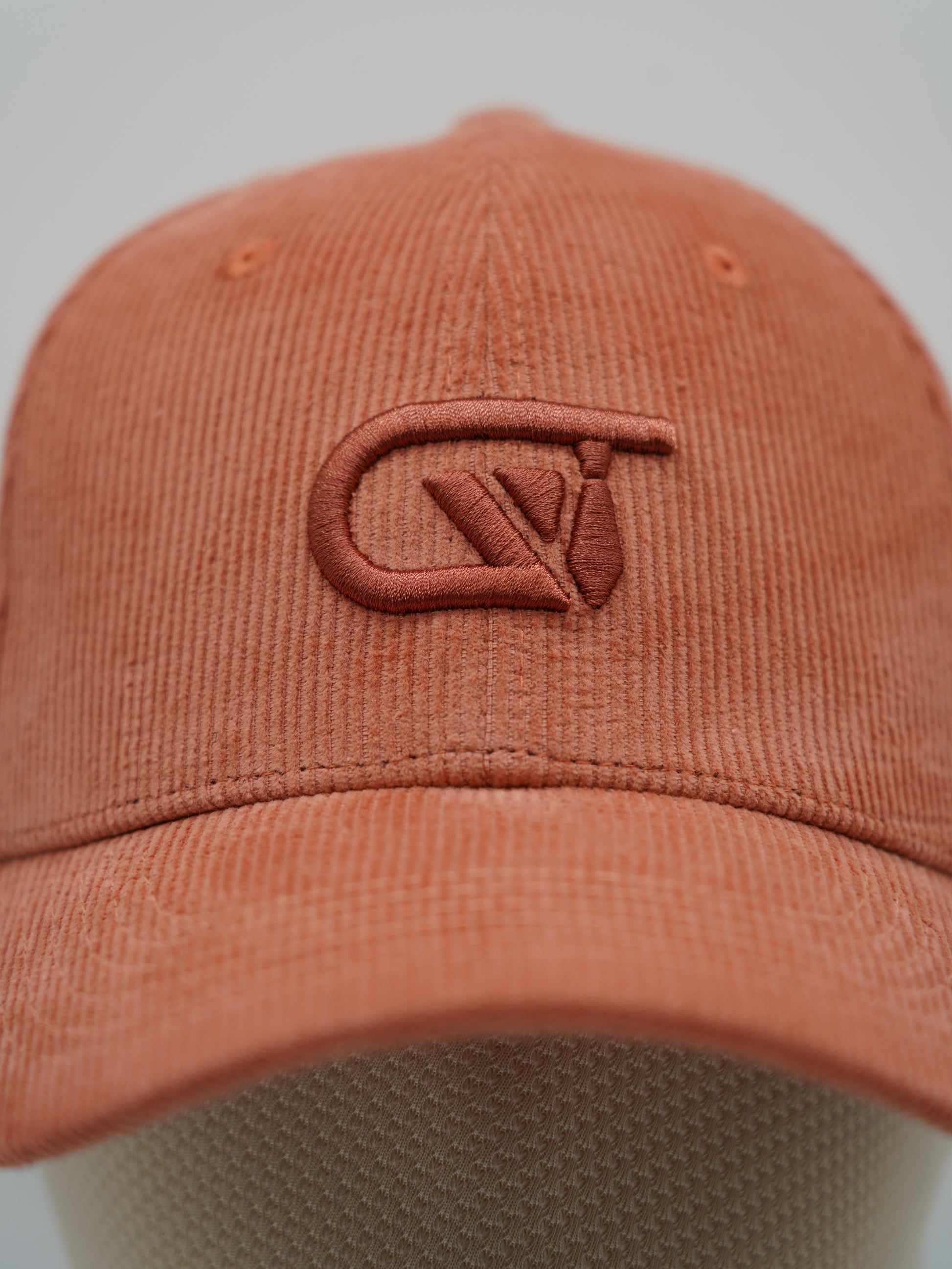Cappello da baseball GT in velluto a coste salmone