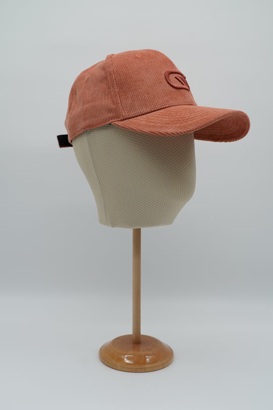 Cappello da baseball GT in velluto a coste salmone