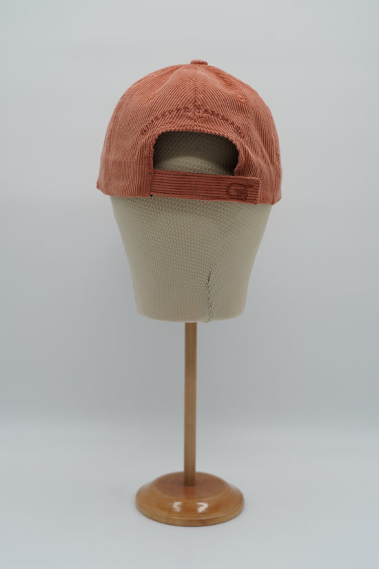 Cappello da baseball GT in velluto a coste salmone